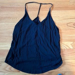 Lululemon Black Modal-Silk Yoga Tank